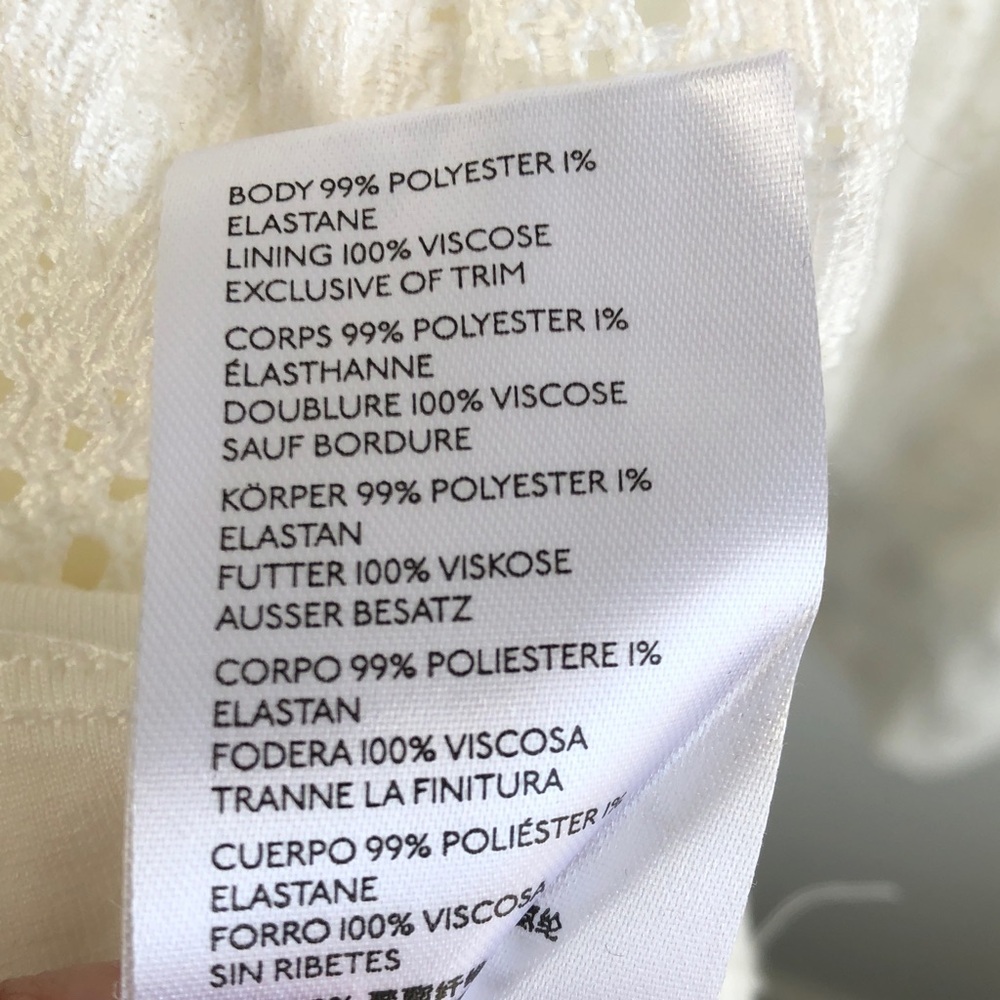 Maeve Anthropologie White Eyelet Puff-Sleeve Square-Neck Dress - Picture 12 of 14